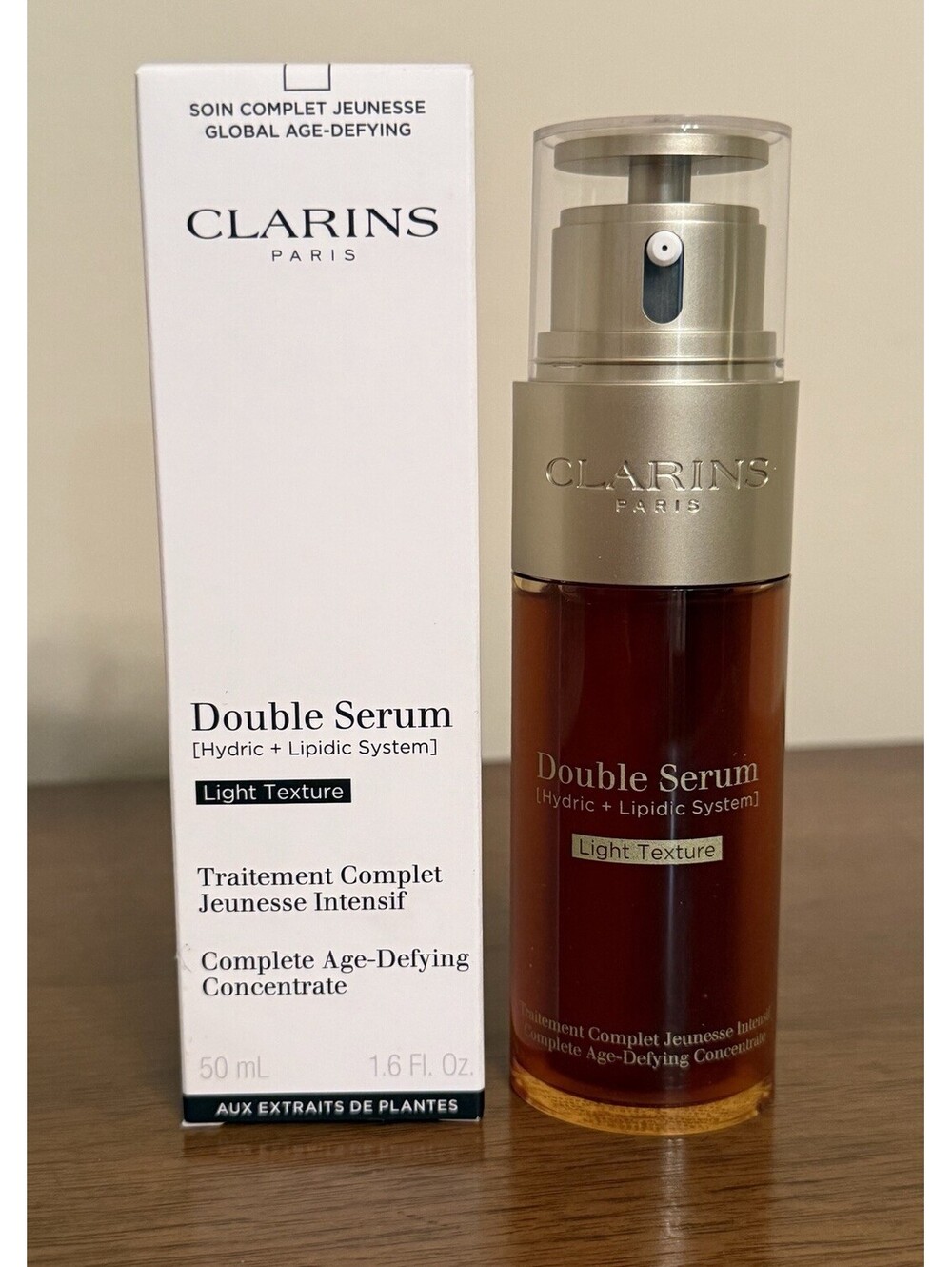 Clarins Double Serum *Light Texture* Age-Defying Concentrate. 1.6 ml, NIB